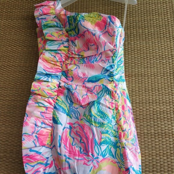 Lilly Pulitzer Tiffani One-shoulder Stretch Dress - Picture 2 of 6